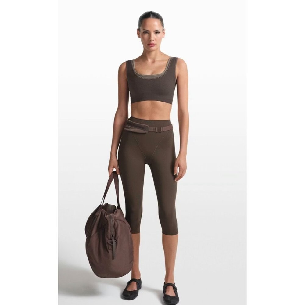 Nike X SKIMS Ribbed Seamless micro scoop bra current New XS